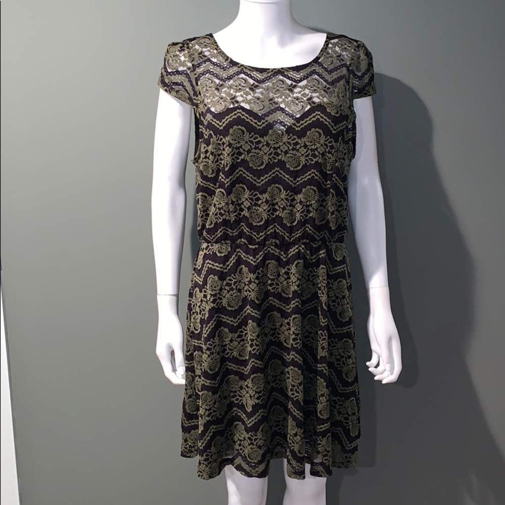 Joe boxer WOMANS green/black dress SZ.L